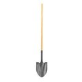 Bon Tool Bon 28-141 Shovel, Round Point Closed Back 47" St Wood Handle 28-141